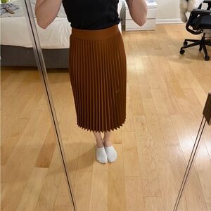 NWOT Sezane Pleated Midi Skirt
